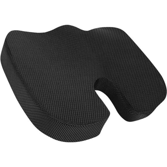 memory foam seat cushion office chair support ergonomic comfort gel cushion blac - Picture 5 of 7